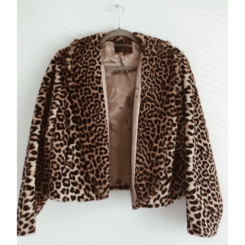 *FLASH SALE* Vintage Leopard Faux Fur Jacket